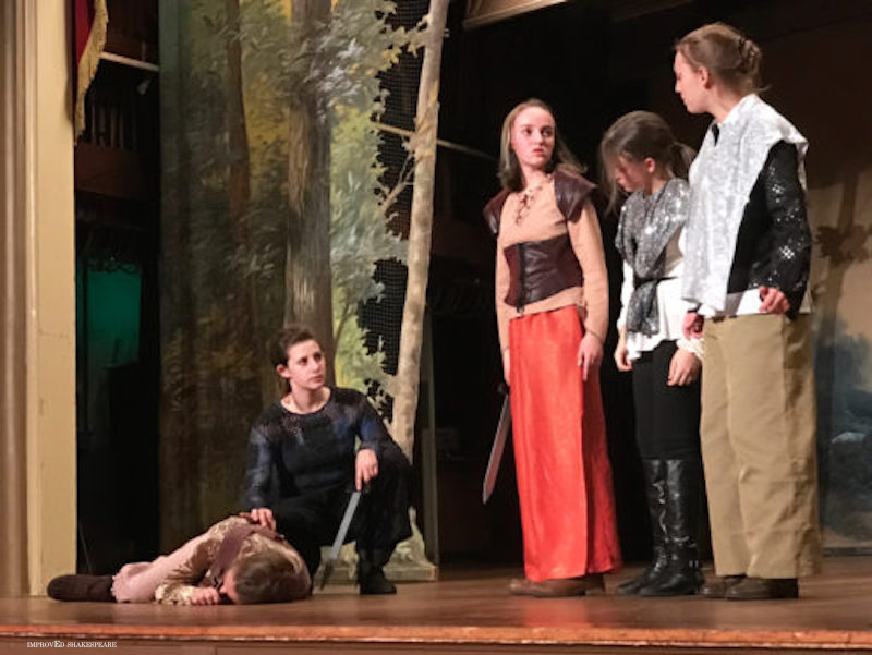 Enroll in ImprovEd Shakespeare's All Girl Comedy of Errors Spring 2017 ImprovEd Shakespeare